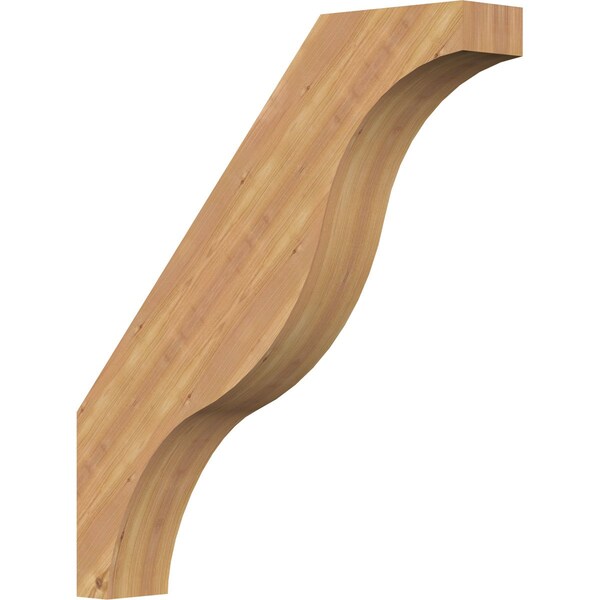 Ekena Millwork 5 1/2"W x 32"D x 36"H Funston Smooth Knee Brace, Western Red Cedar BRC06X32X36FST00SWR - main